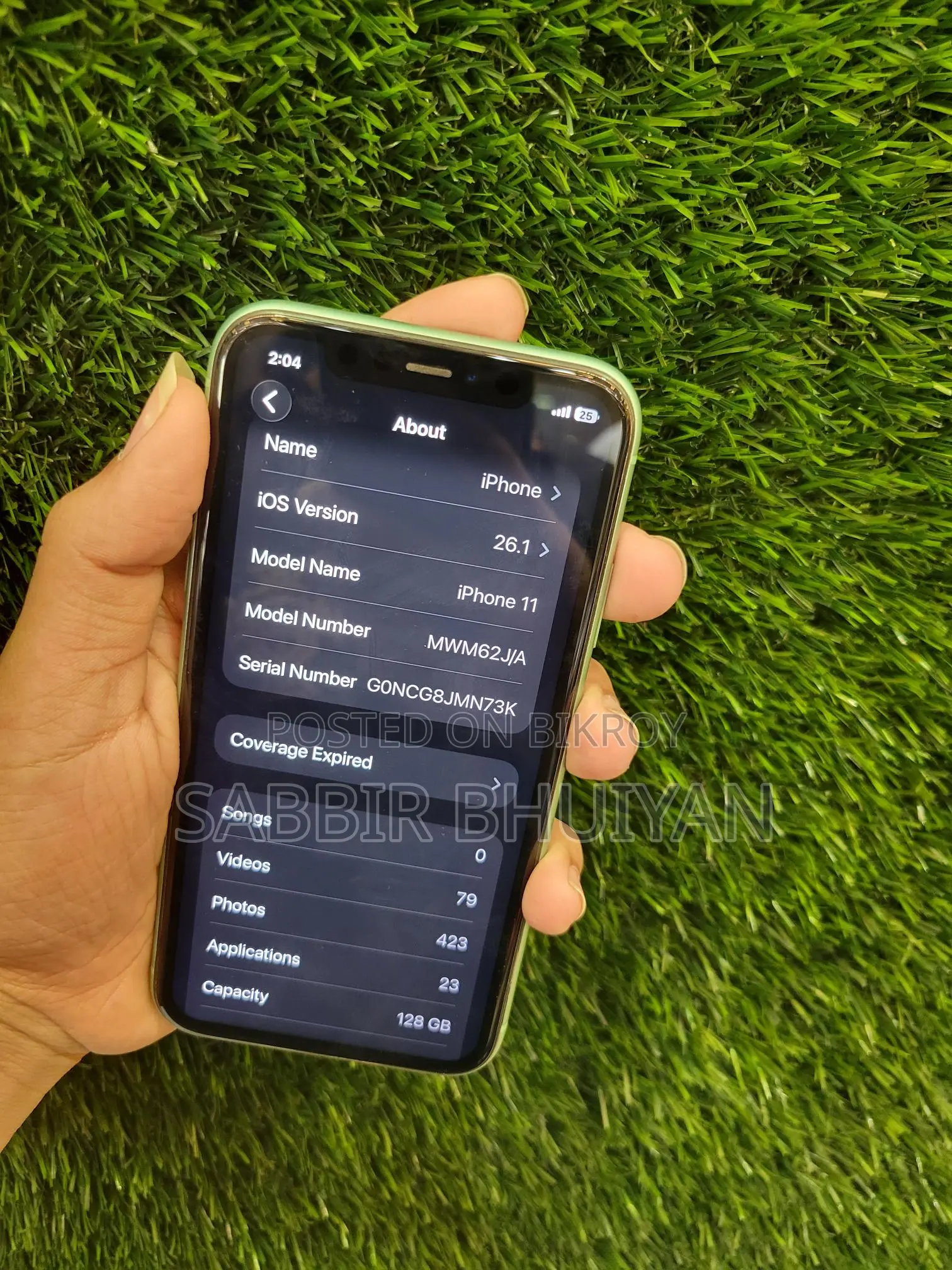 Apple iPhone 11 storage (128GB) (Used)