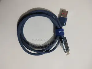 Toocki USB-C Cable 100W with LED Display [Blue 1m]