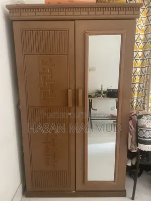 Urgent Sell- খুব সুন্দর ও মজবুত ২ পাল্লার কাঠের আলমারি