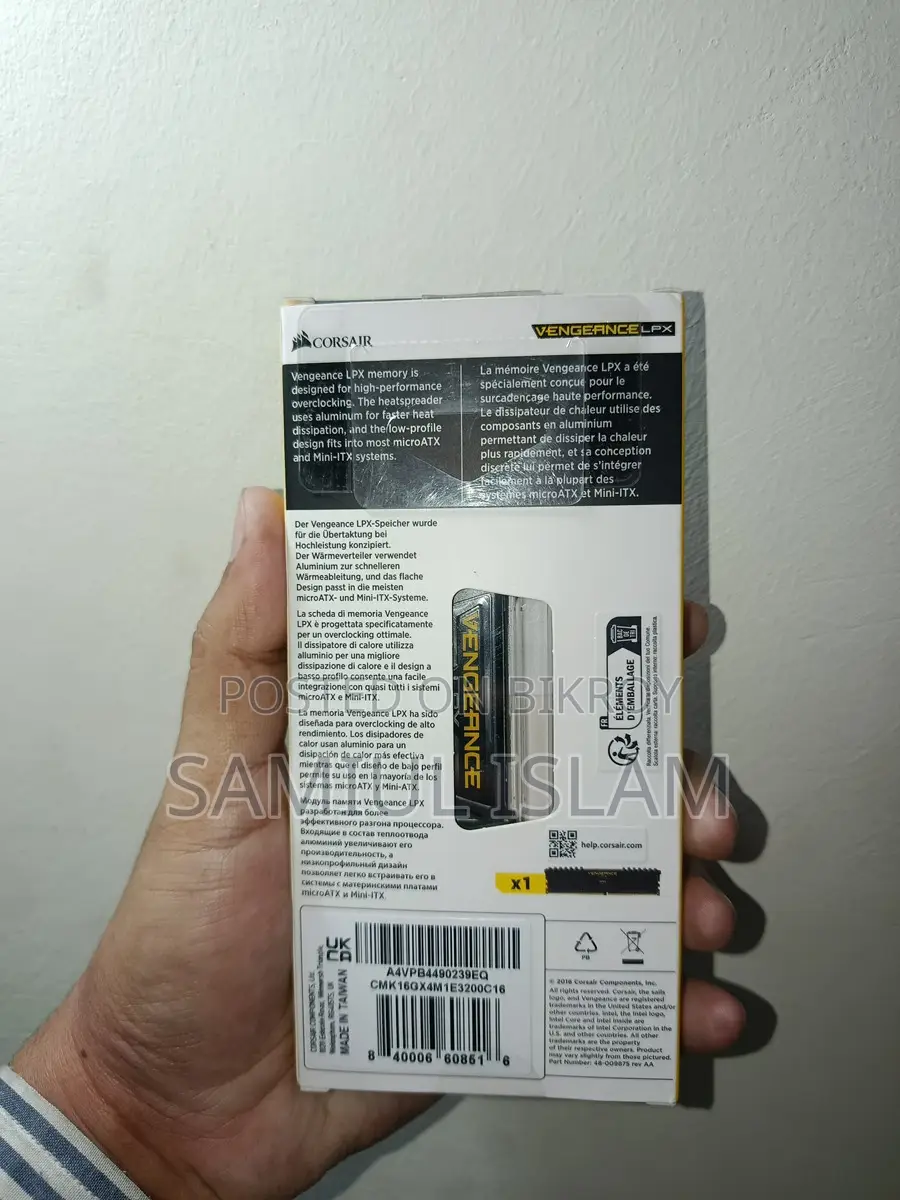 Corsair DDR4 16GB 3200MHz
