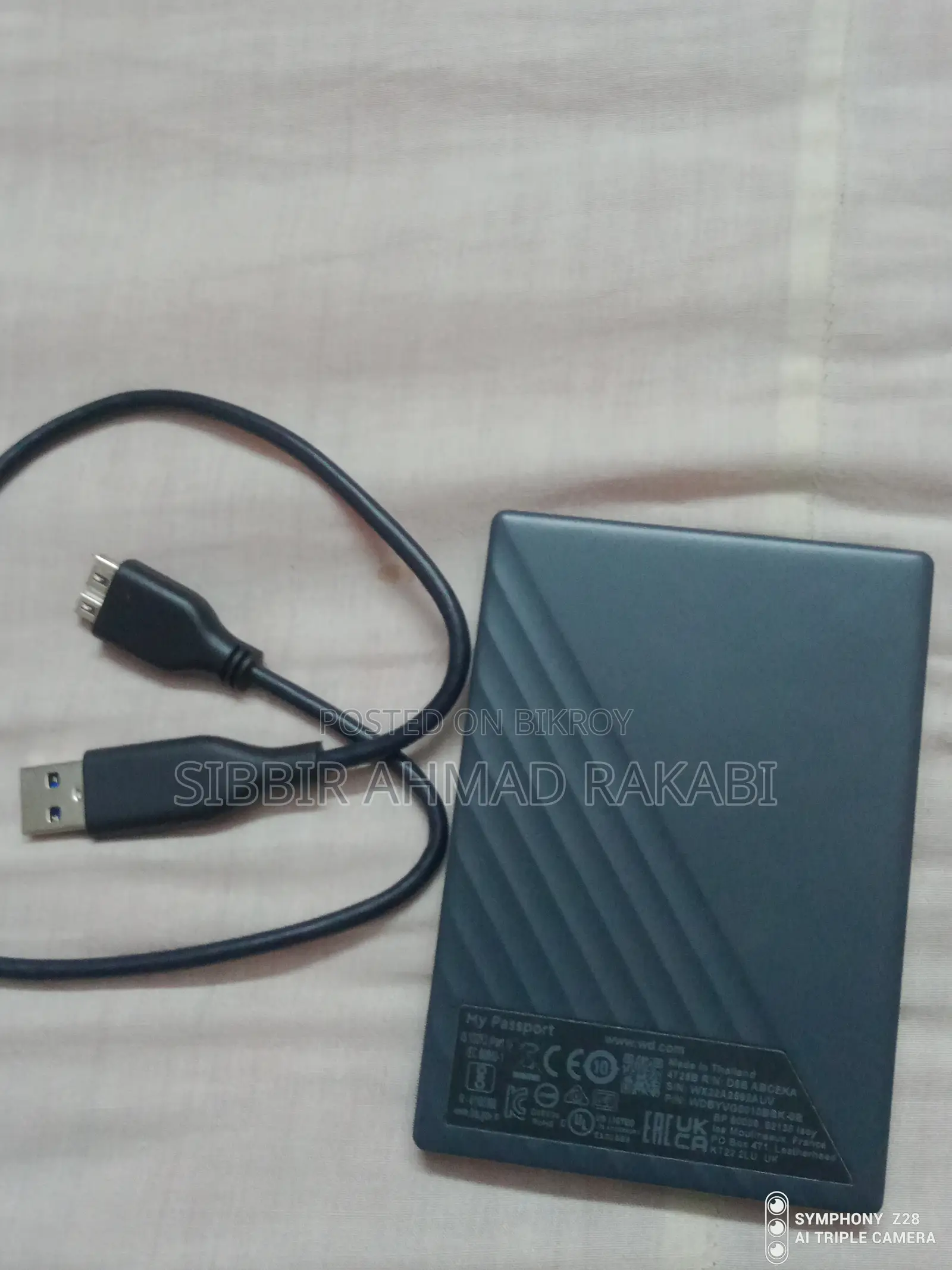 WD My Passport 1TB External Hard Drive (Original)
