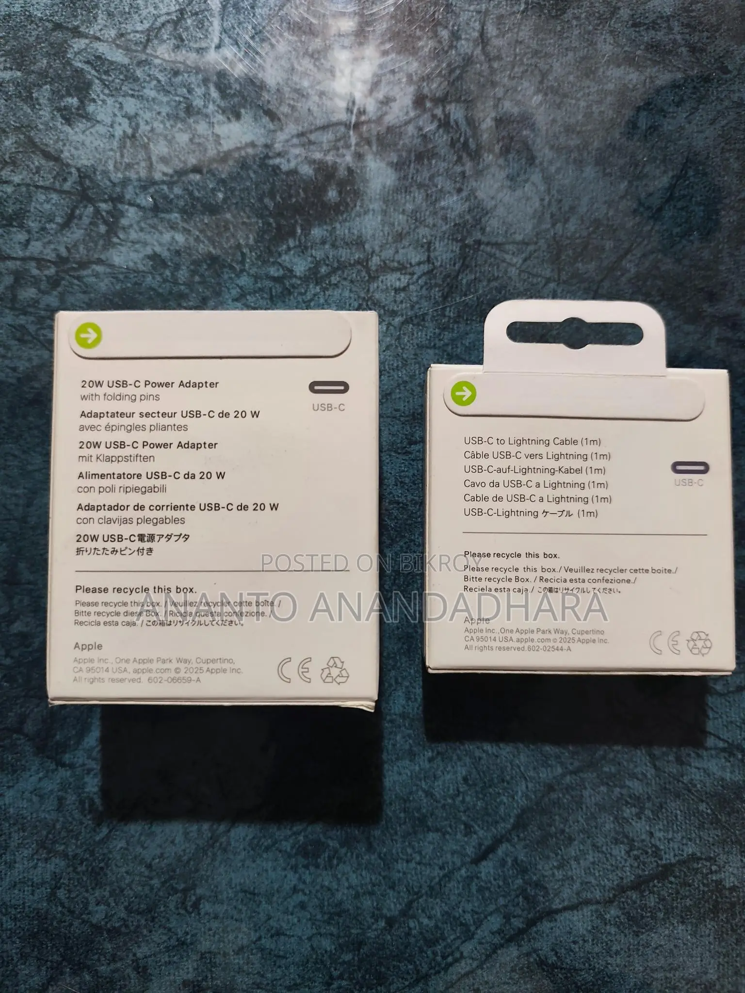 Apple Adapter and Cable 20w