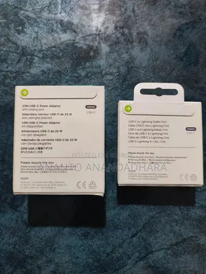 Apple Adapter and Cable 20w
