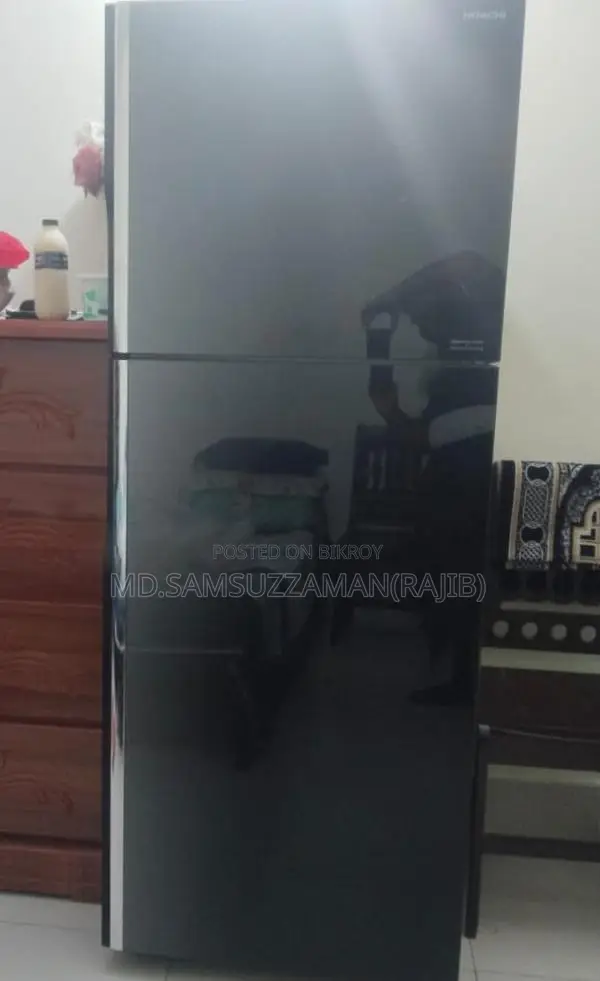 Hitachi Big 2 Glass Series Refrigerator| R-vg560p7pb(gbk) Kd | 489 L