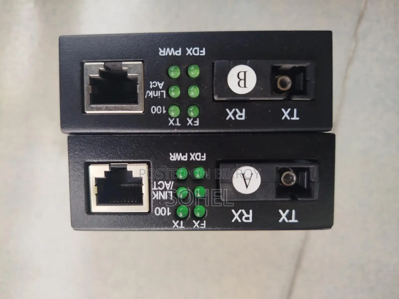 Htb-3100 (a+b) ফাইবার অপটিক মিডিয়া কনভার্টার (ফুল সেট সহ)
