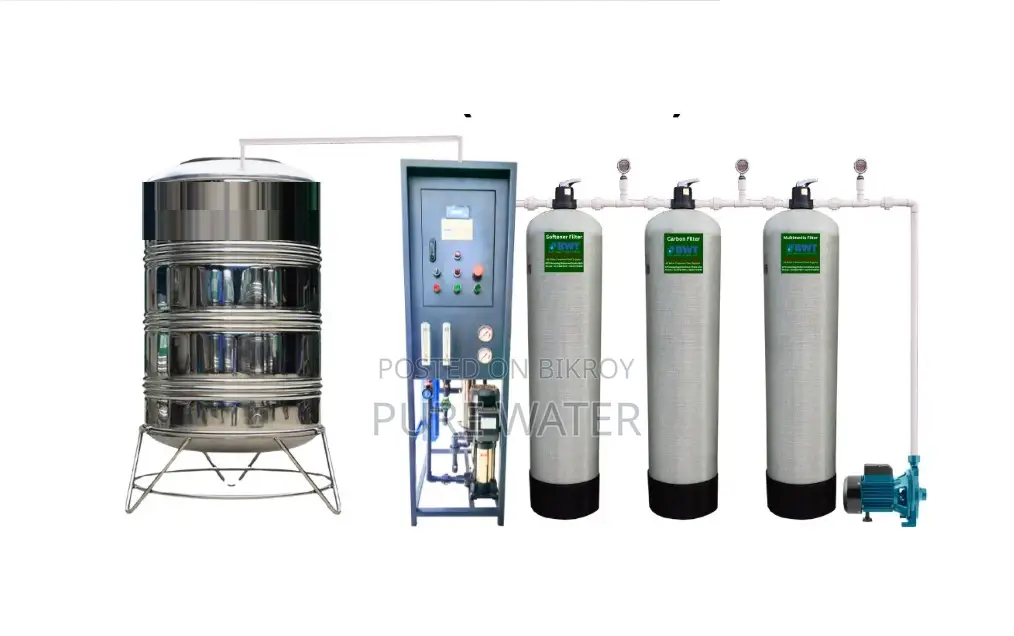 100% Pure Water, 250 Liters Per Hour
