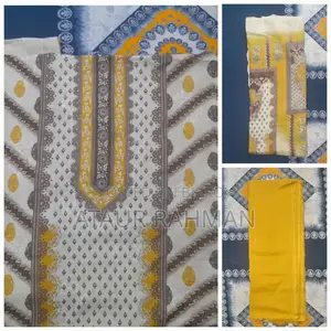 Stylish Printed Three-Piece Fabric (Unstitched) ✨ Soft & Comfortable 💛