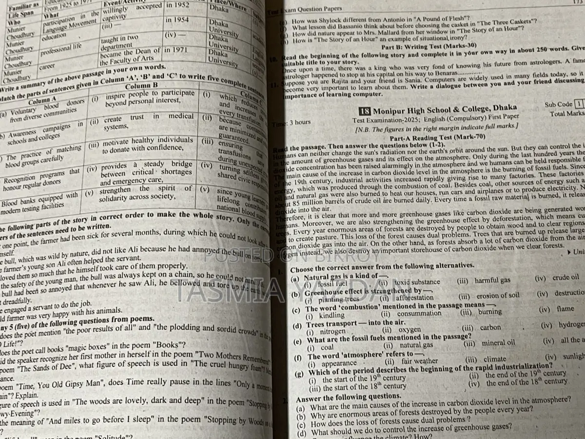 SSC 2026 Panjeree English Test Papers