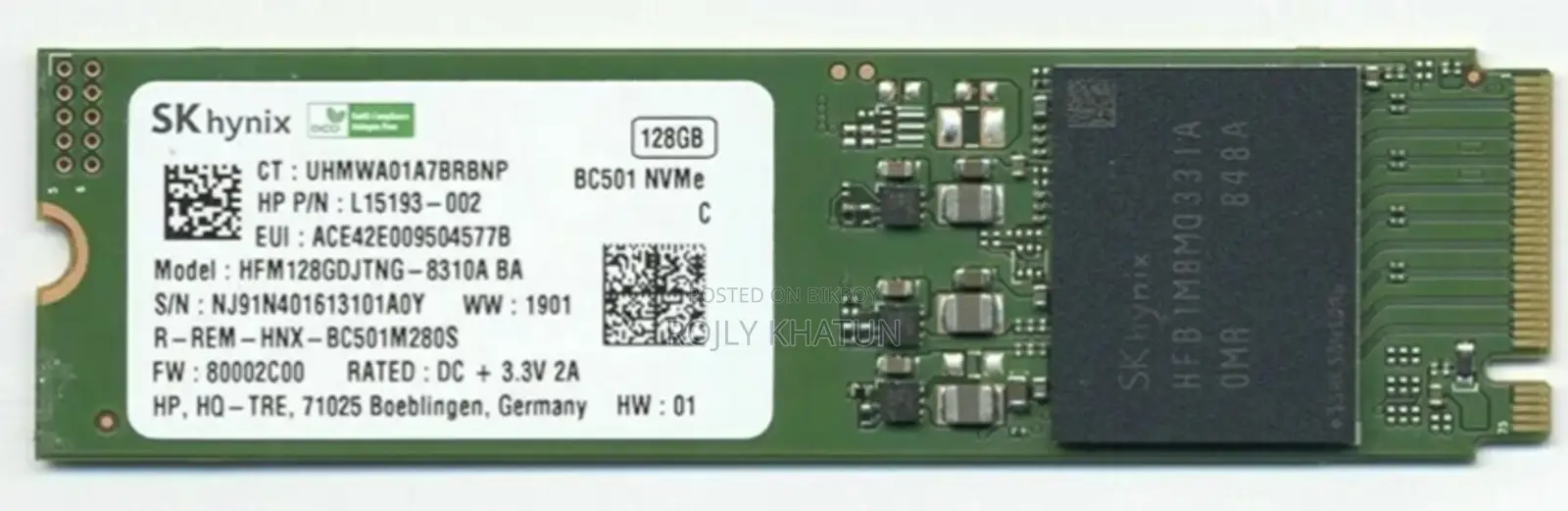 SSD 128gb Nvme
