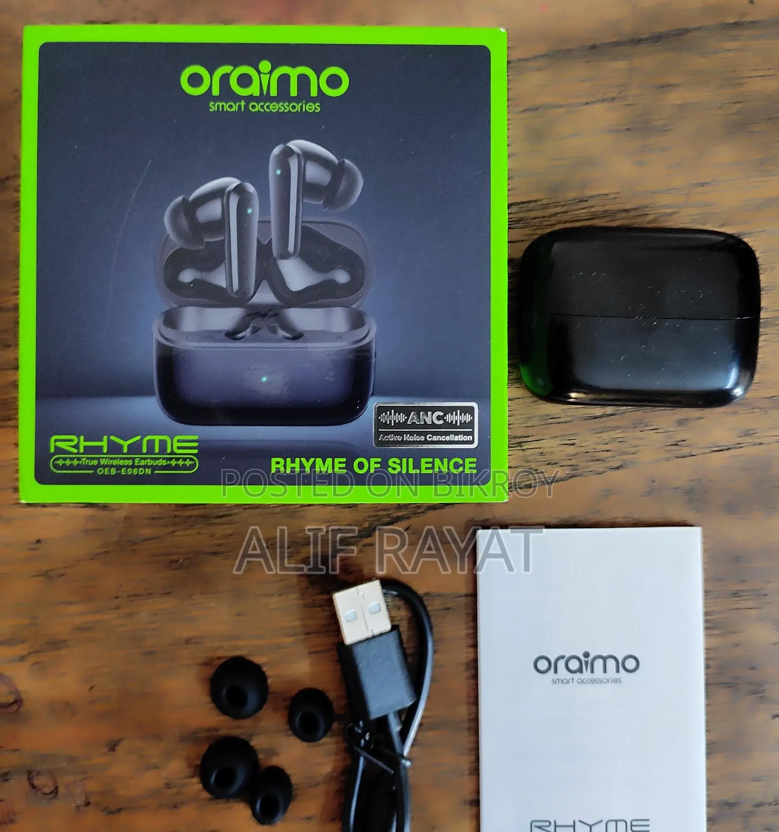 Oraimo Rhyme Wireless Earbuds – Like New Condition, 1 Year Used