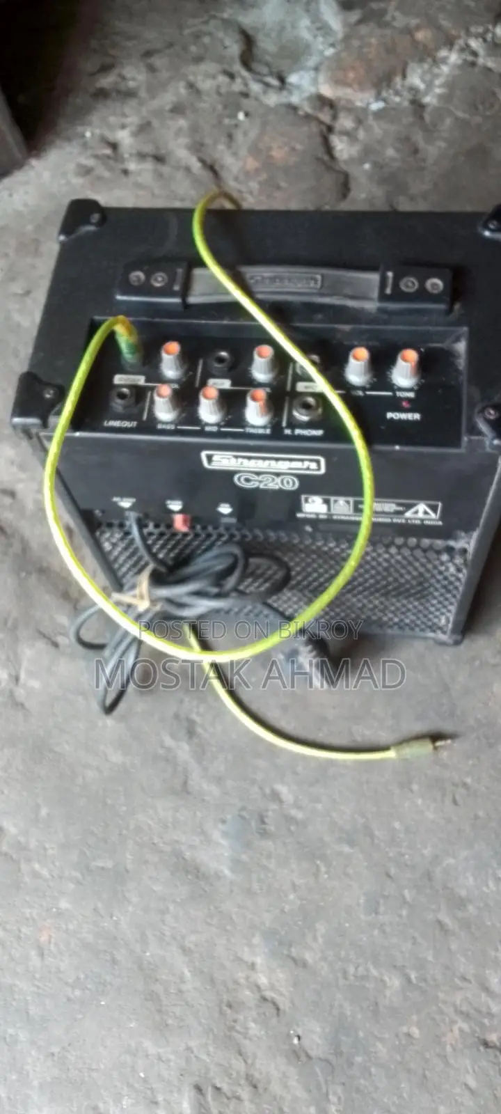 A lightly used sound system for sale
