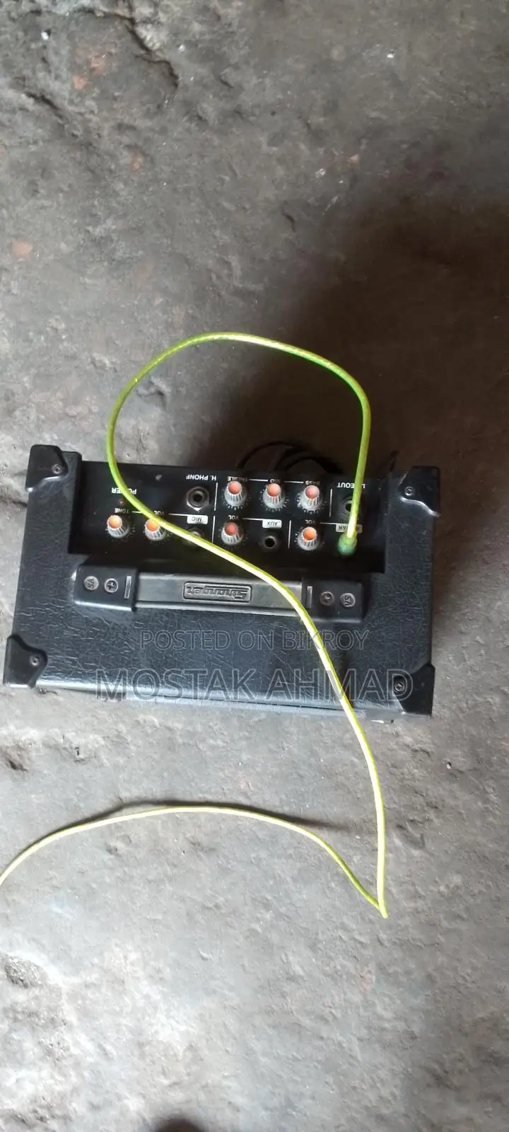 A lightly used sound system for sale
