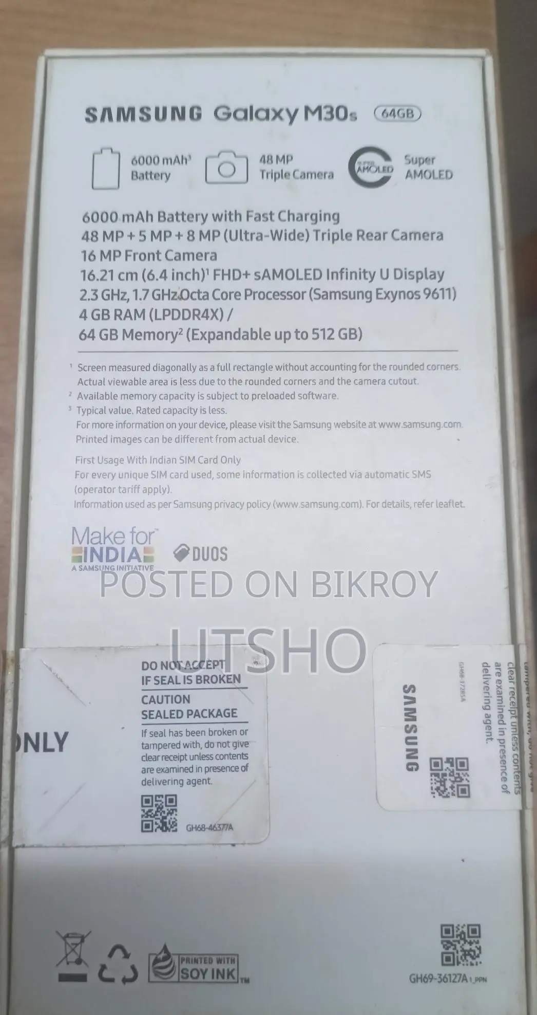 Samsung Galaxy M30s (Used)