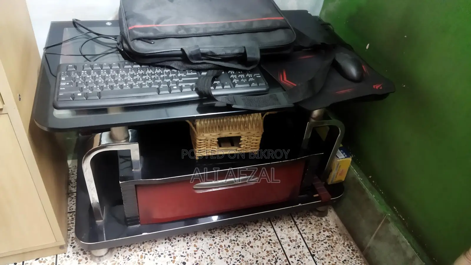 Two-Seater Sofa and TV Trolley for Sale