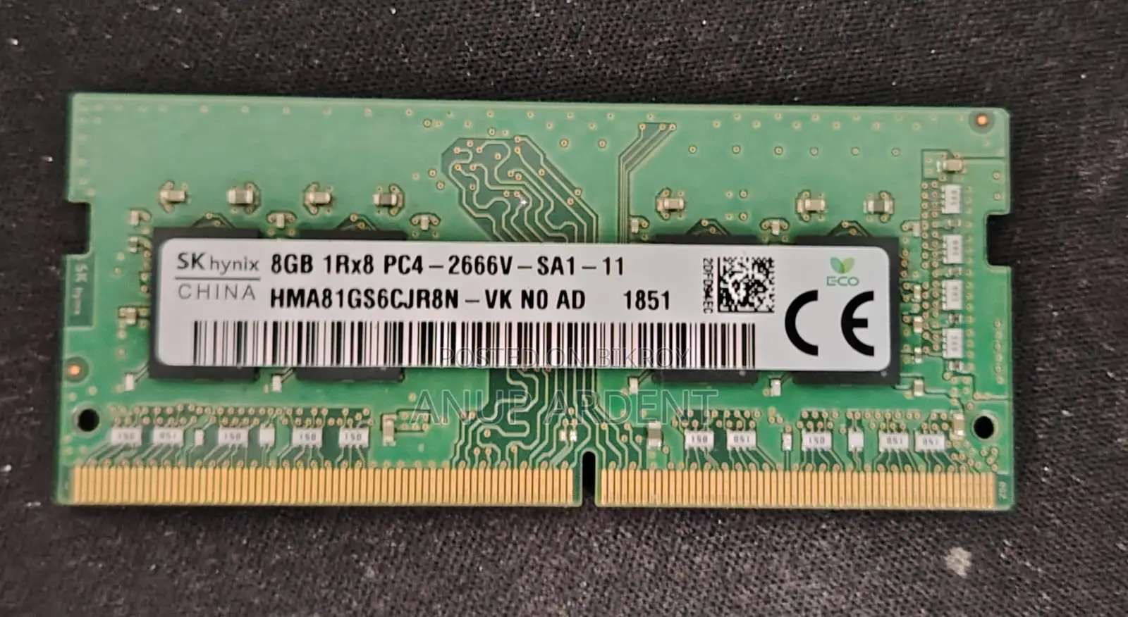Sk Hynix 8gb DDR4 Laptop RAM