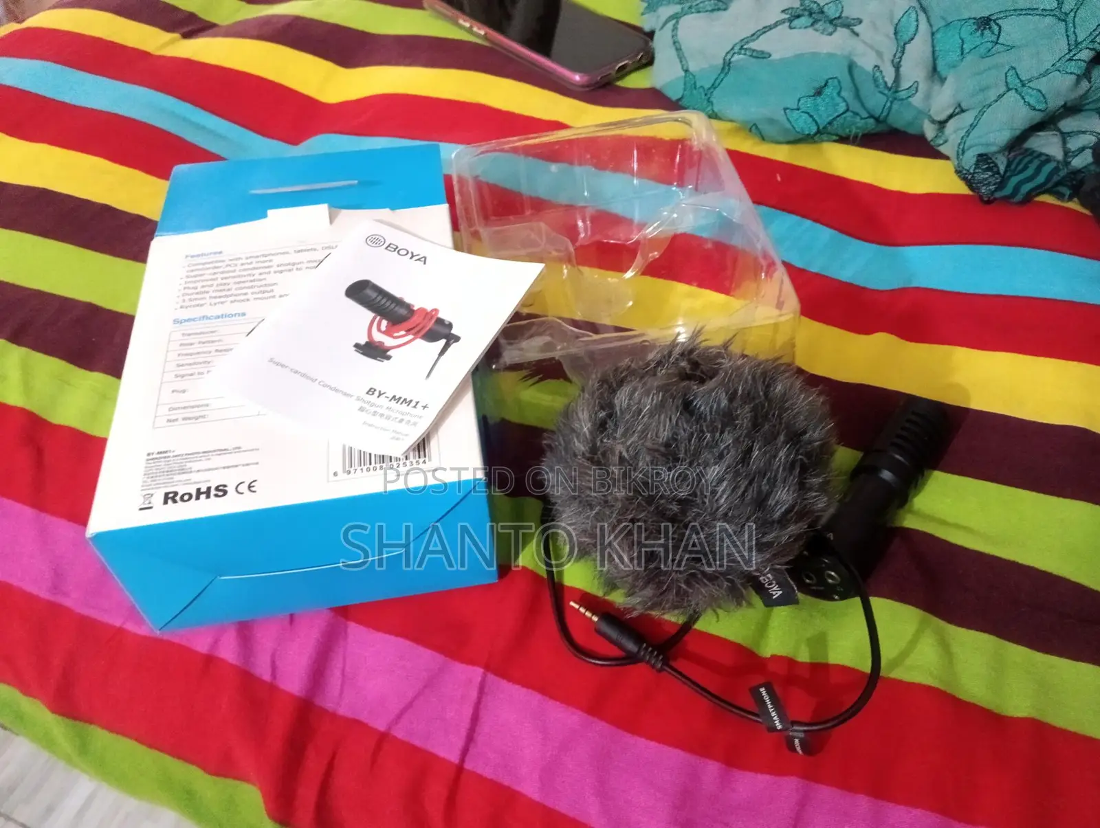 Boya MM1+ Super Cardioid Condenser Shotgun Microphone