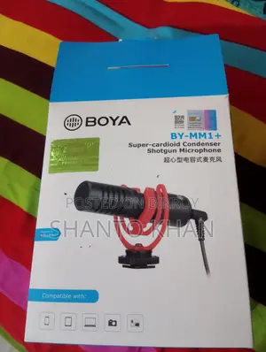 Boya MM1+ Super Cardioid Condenser Shotgun Microphone