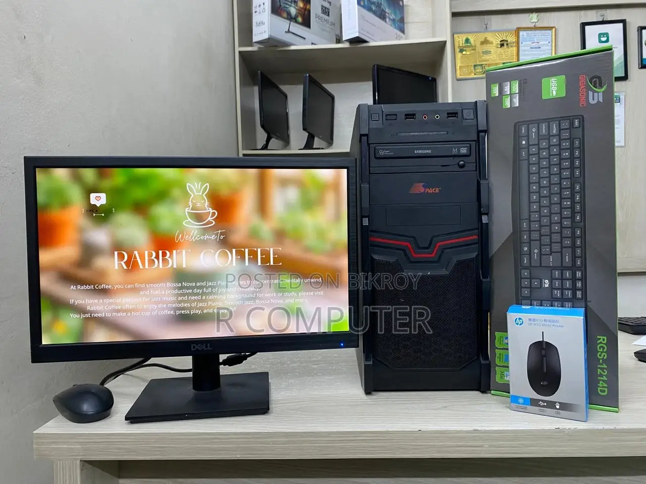 Computer Set_Intel Core i7 (6th Gen)_M.2 SSD 256GB_Ram 8GB_Dell 19"Monit