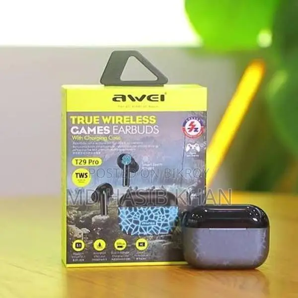 Awei T29 Pro Original Gaming TWS – Fresh Condition