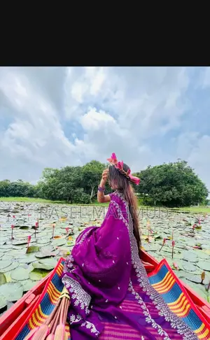 Georgette Embroidery Work Saree with Blouse Piece