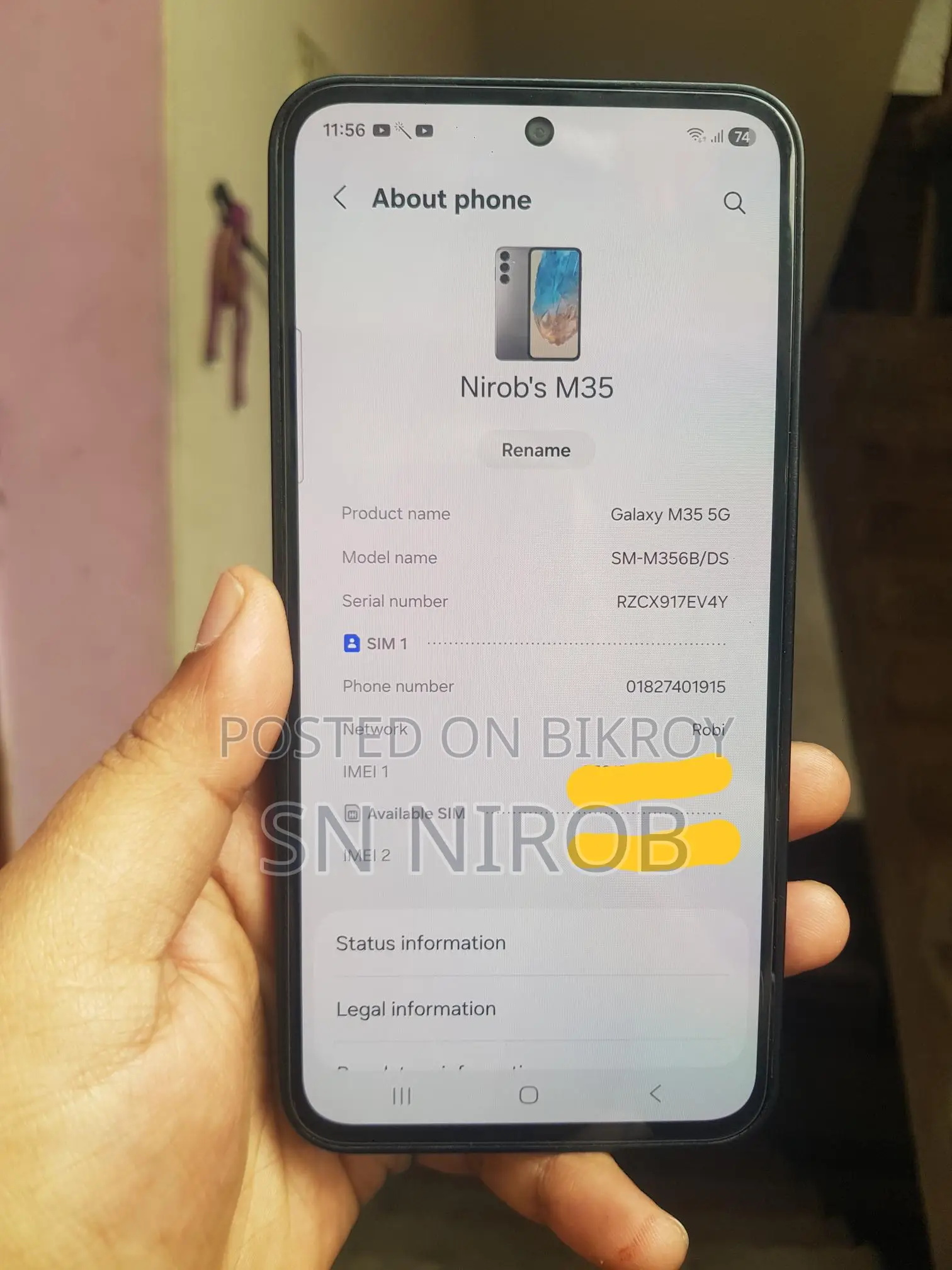 Samsung Galaxy M35 5G . (Used)