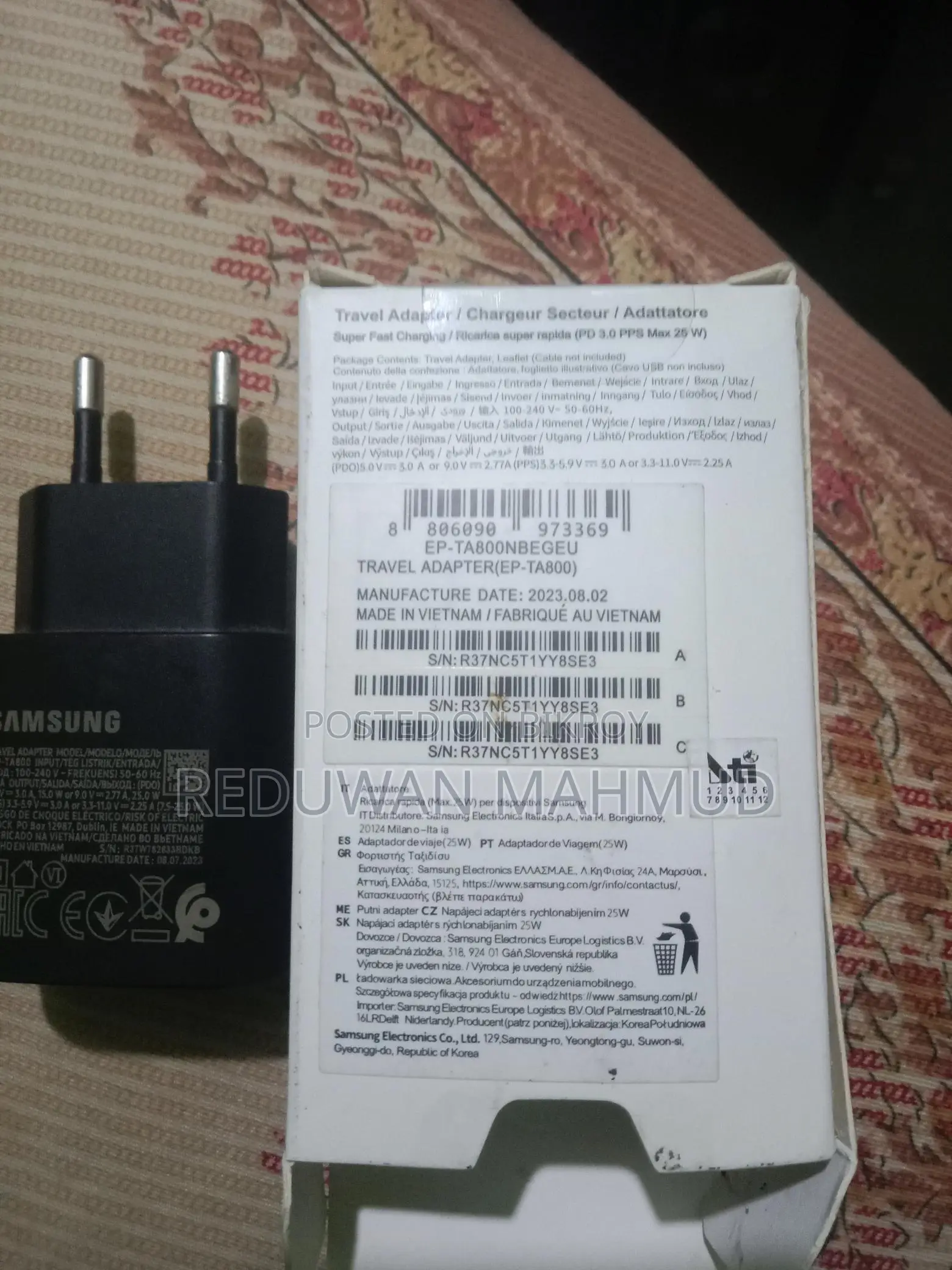 Original Samsung 25w Adapter Usb-c
