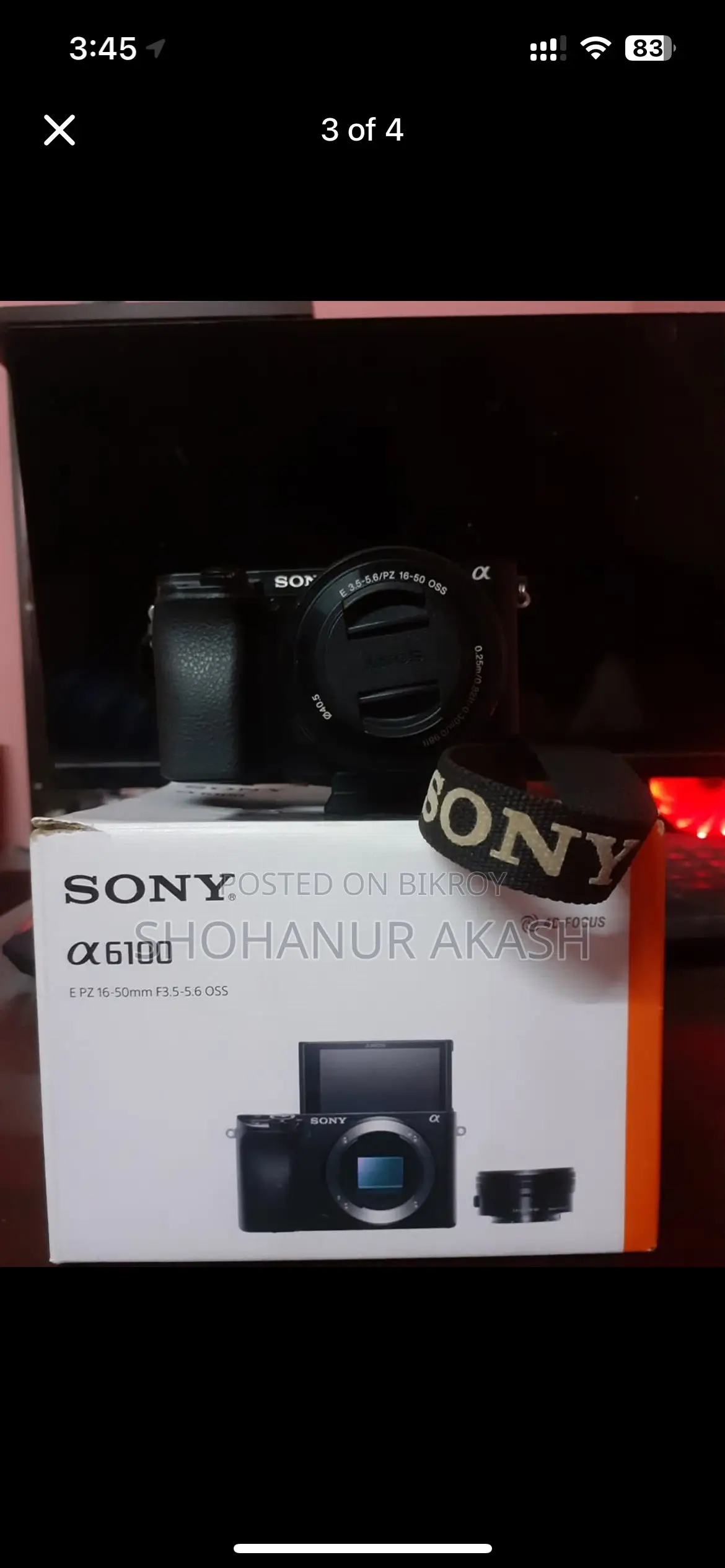 Sony A6100 16-50 Kit with Dual Battery, Charger, and Full Box