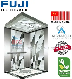 Fuji 9-Stop Passenger Lift | 6-Person Capacity Premium SS Finish & ARD