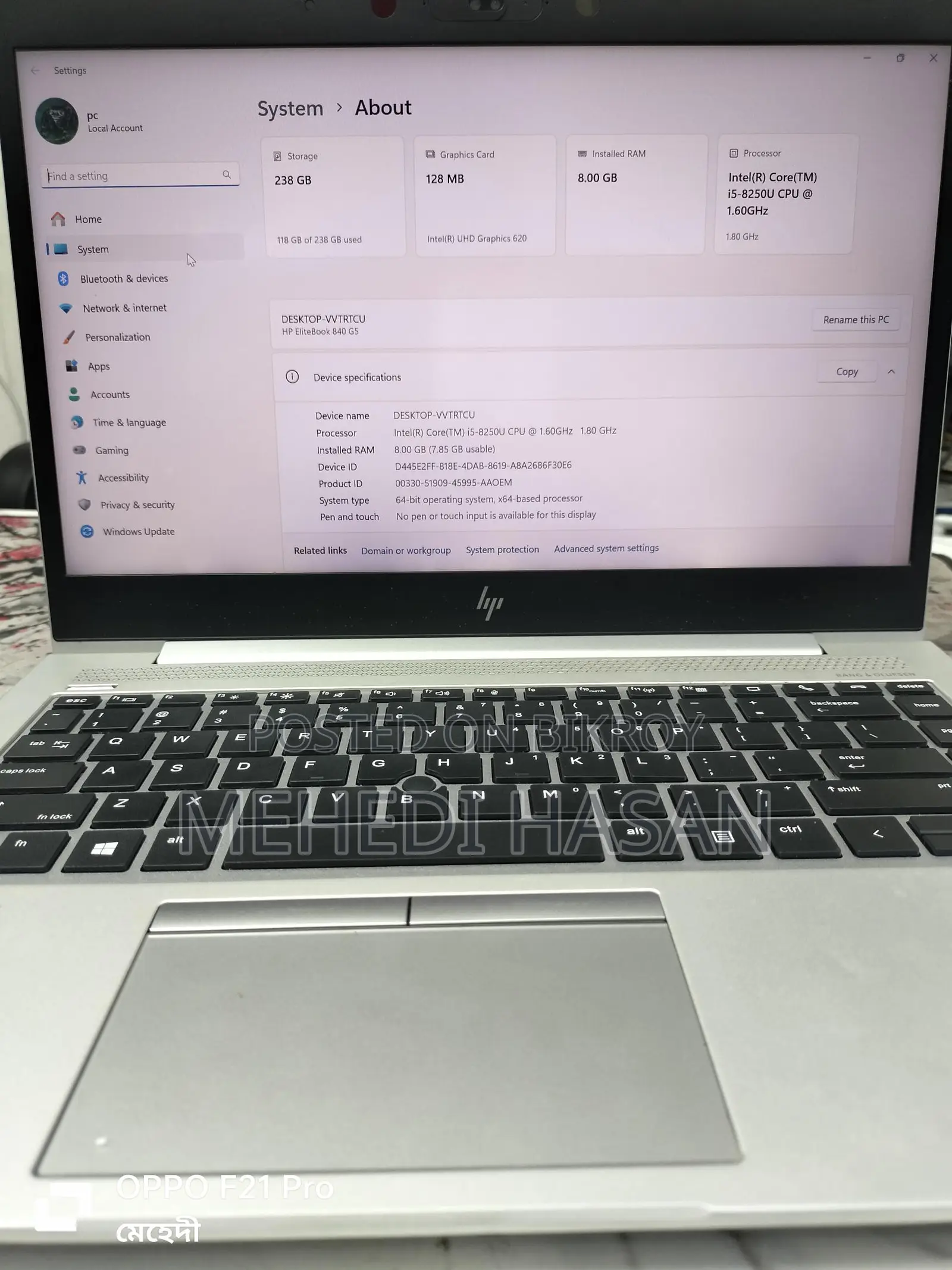 HP EliteBook 840 G5 Laptop