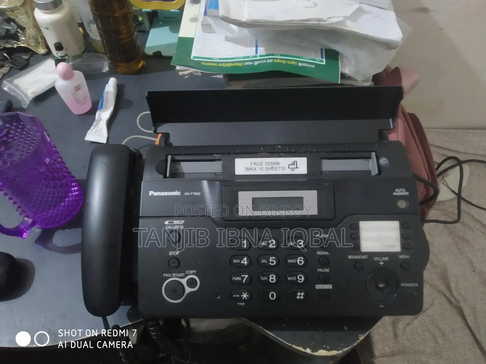 Panasonic Kx-ft933cx Fax Machine
