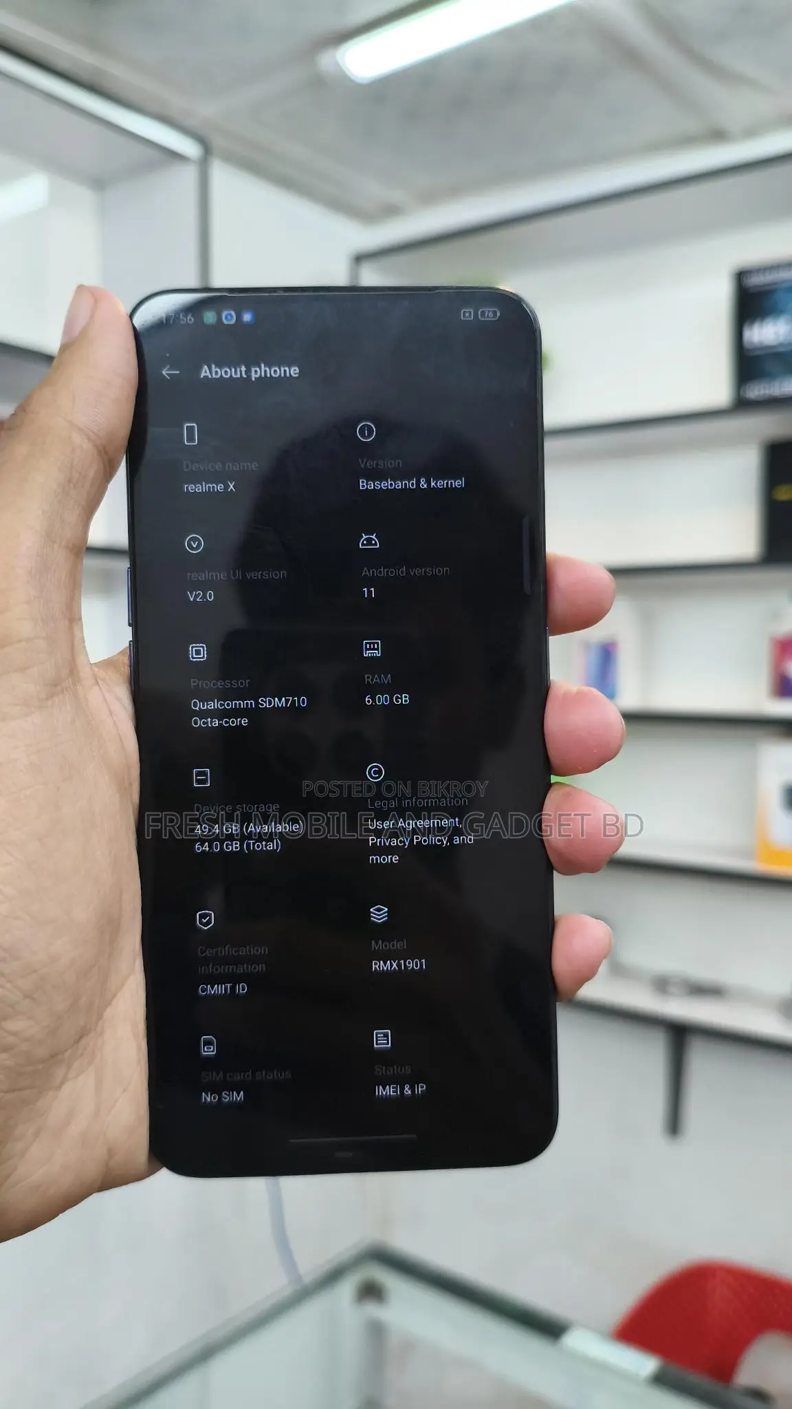 Realme X 6/64 Blue (Used)