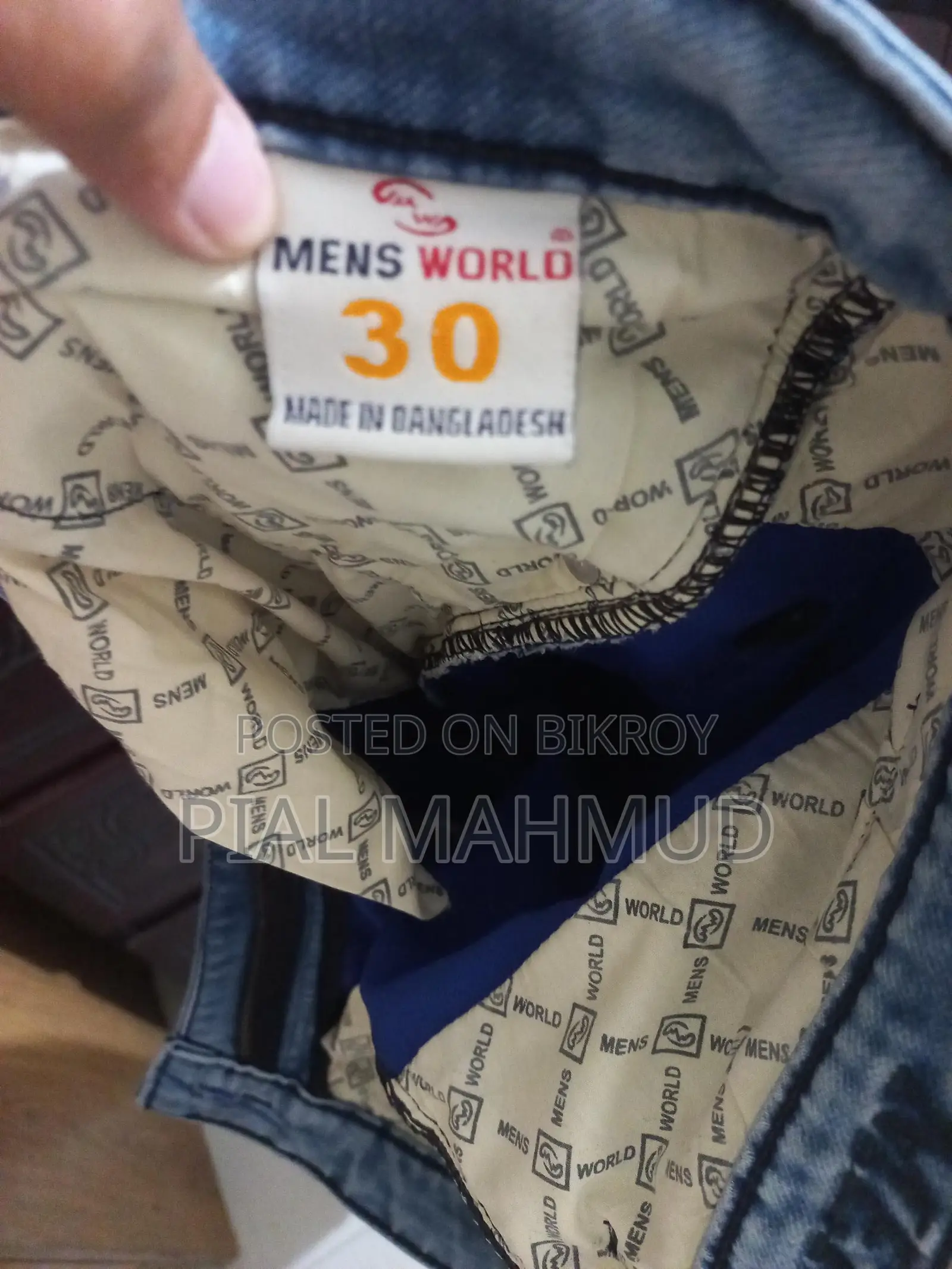 Men's World Denim Jeans Navy Blue Premium