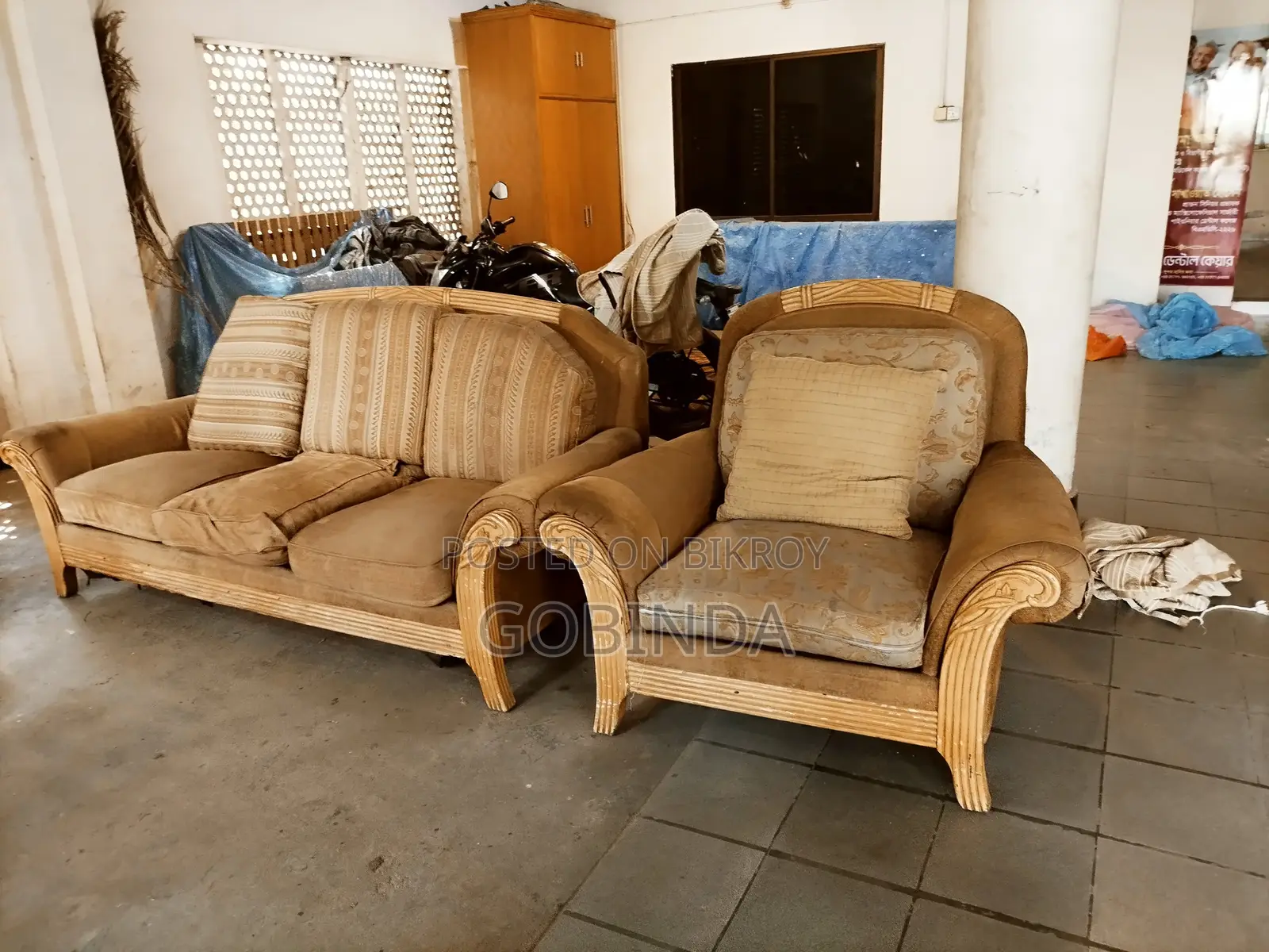 Urgent: Used Sofa Set for Sale