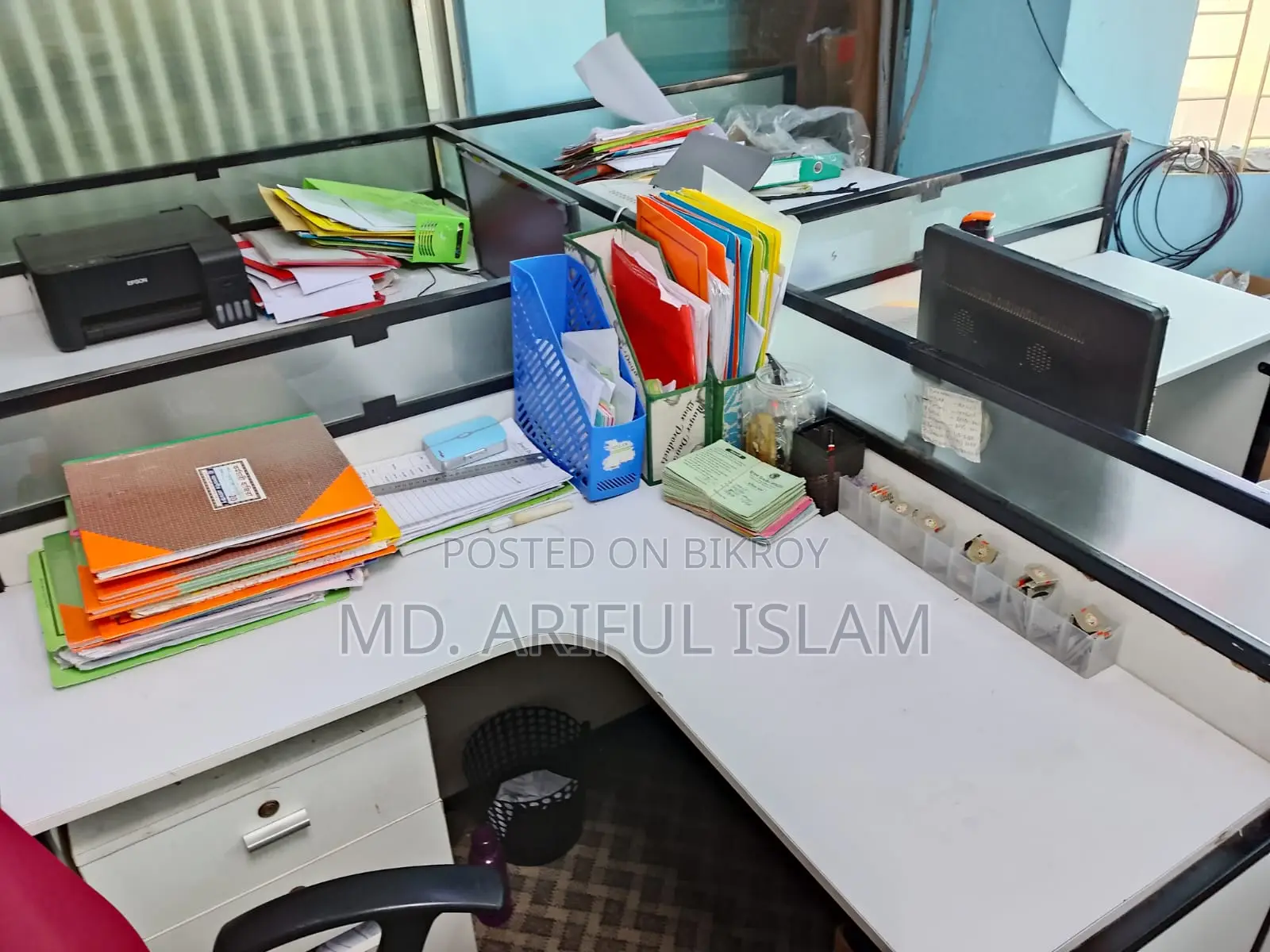 Office Cabinet & Boss Table Combo