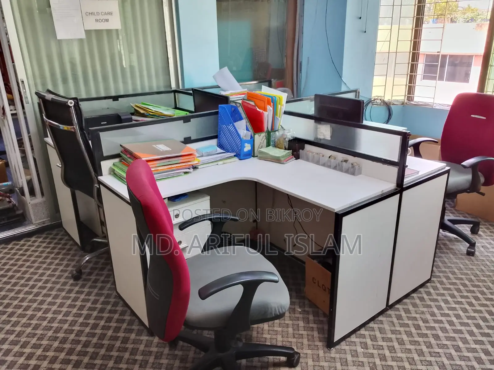 Office Cabinet & Boss Table Combo