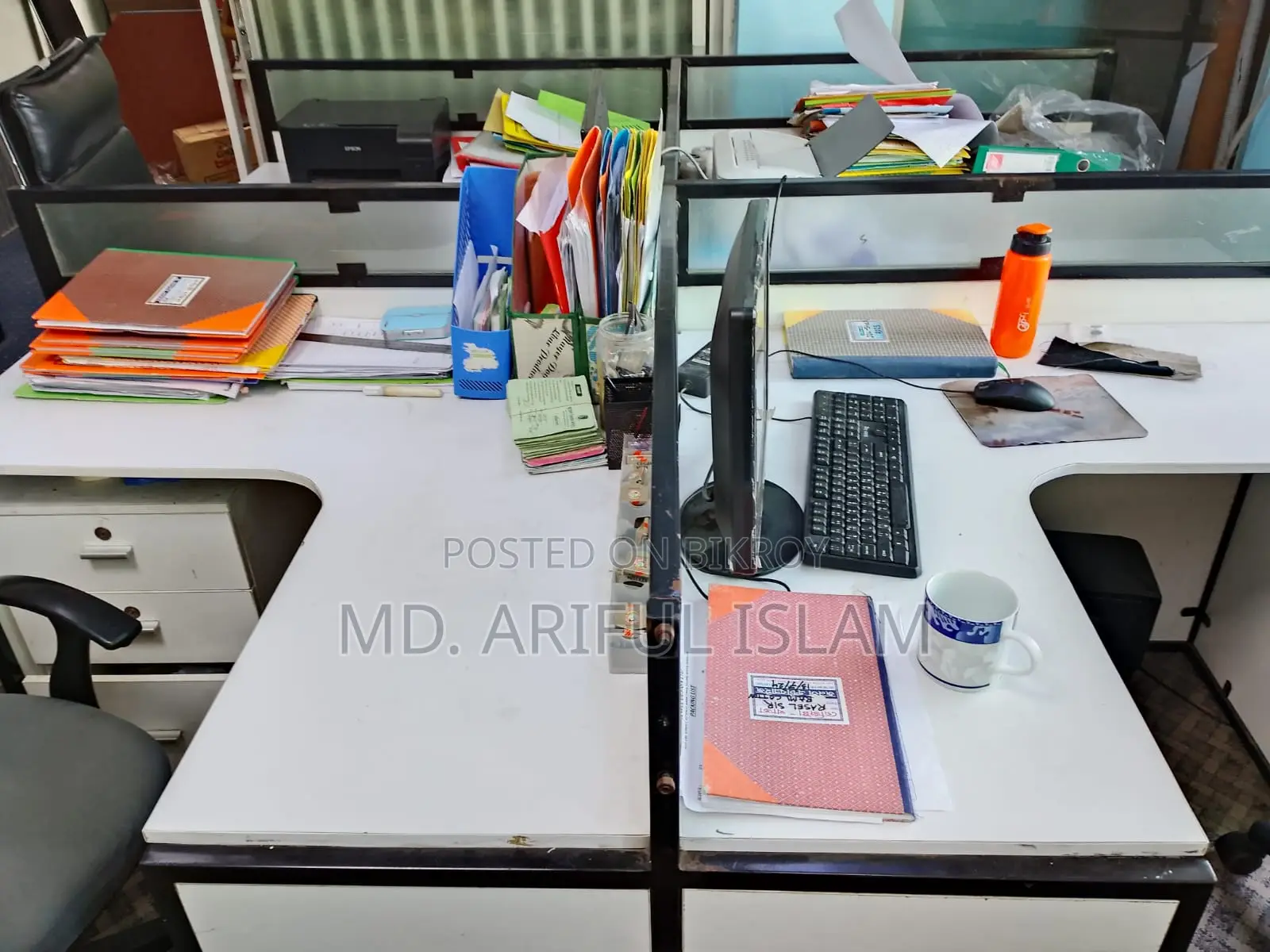 Office Cabinet & Boss Table Combo