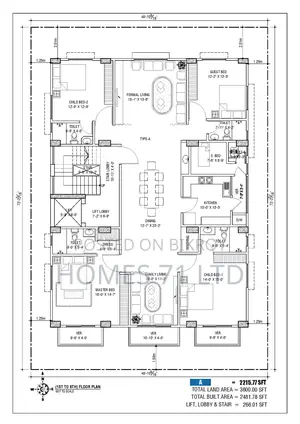 Lake view 2850 sft south facing for sale at Jalshiri Abashon