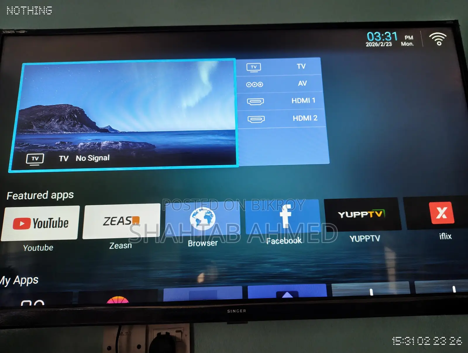 Singer Vista Smart TV 43 Inch