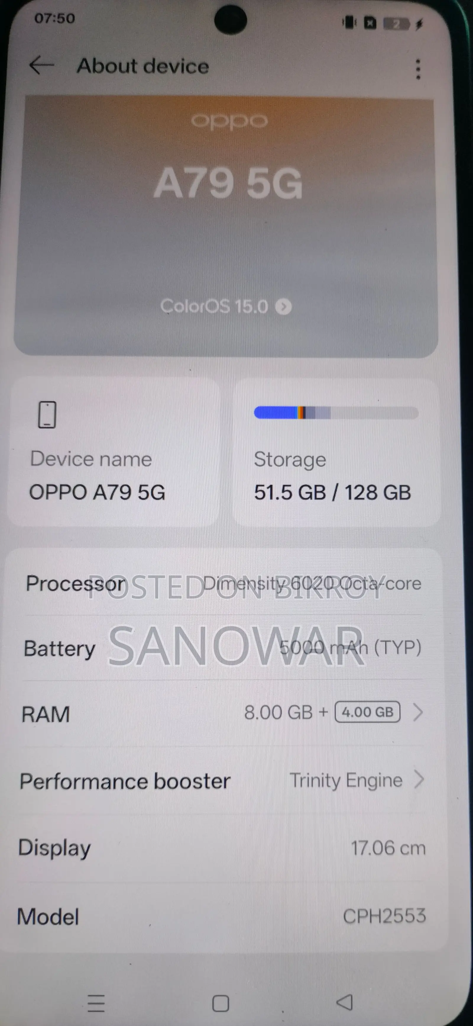 OPPO A79 8/128 (Used)