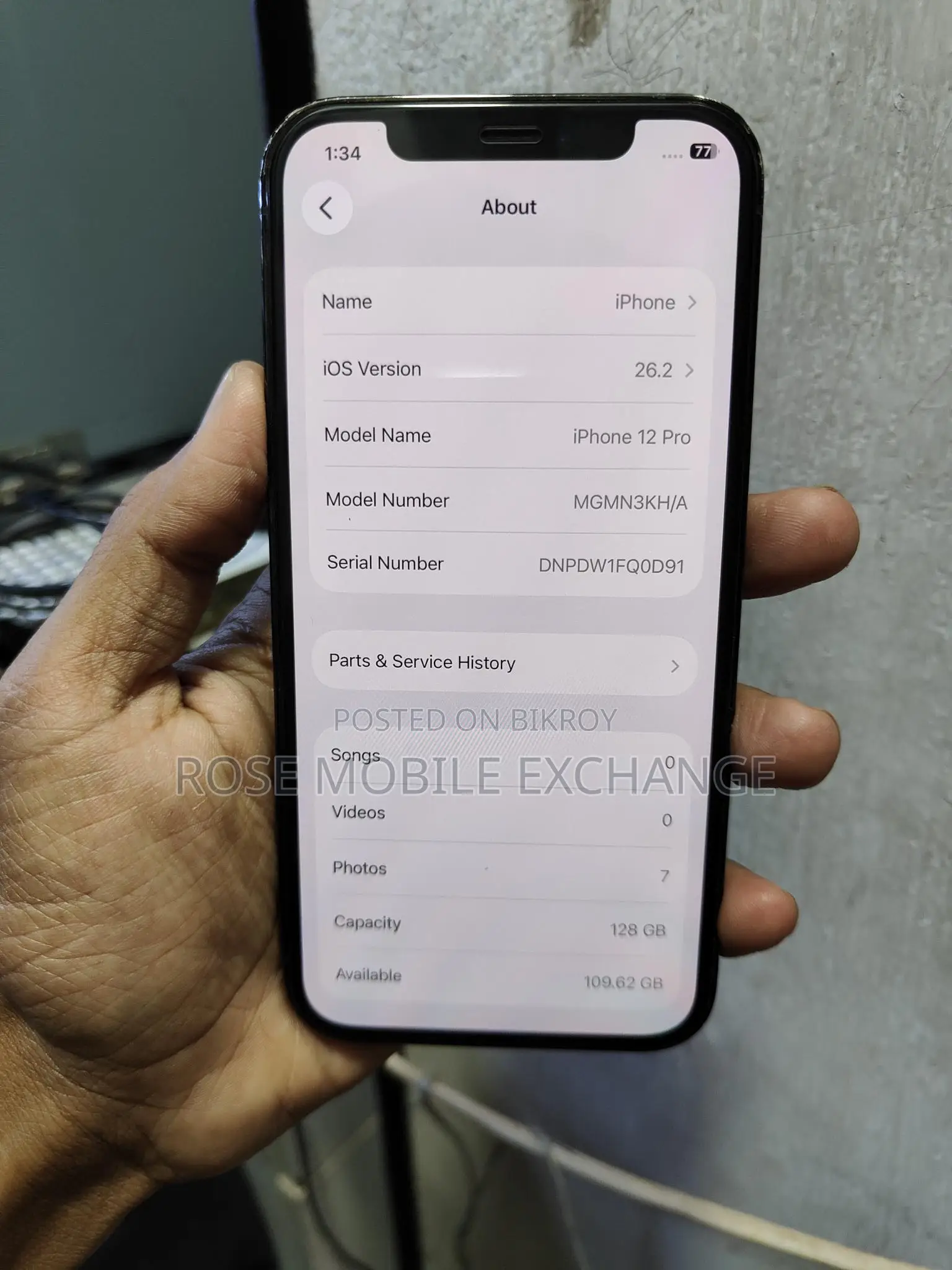 Apple iPhone 12 Pro 128gb73% (Used)