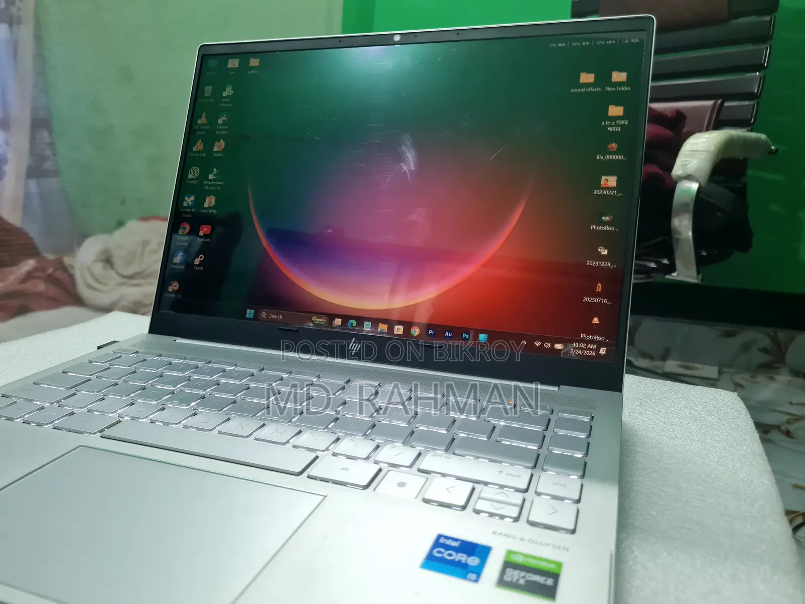 HP Gaming Laptop – 16GB RAM GTX 1650 Ti