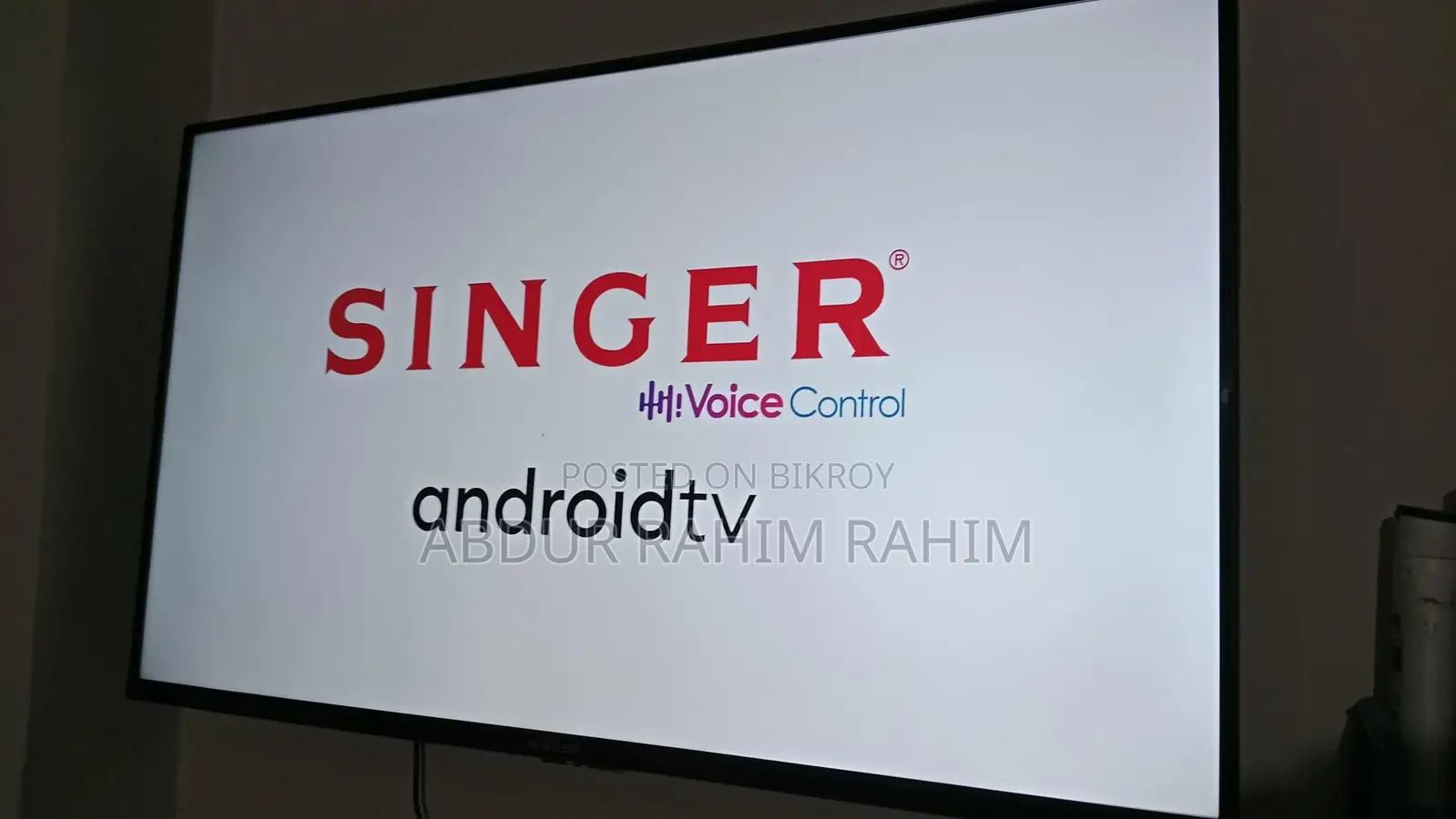 43" Singer Android Smart TV for sale.