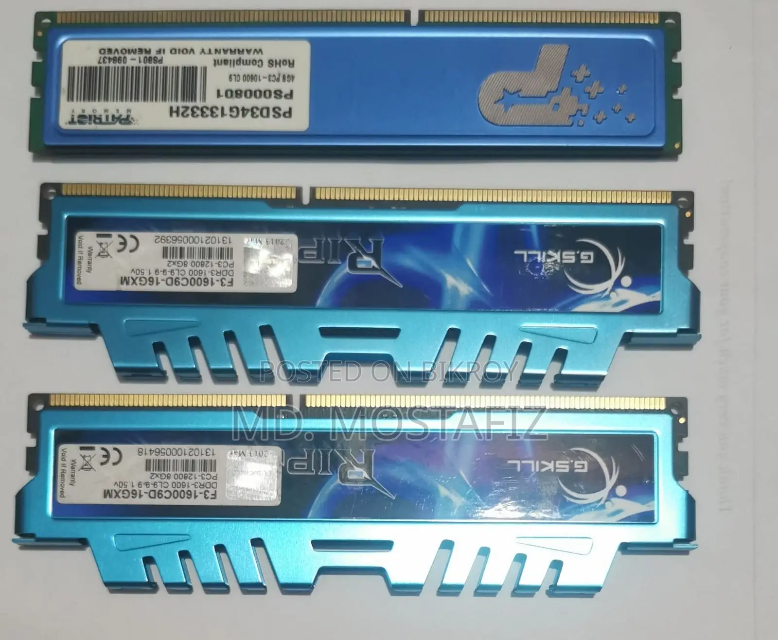 G.skill Ripjawsx 8gb Ddr3 Gaming Ram