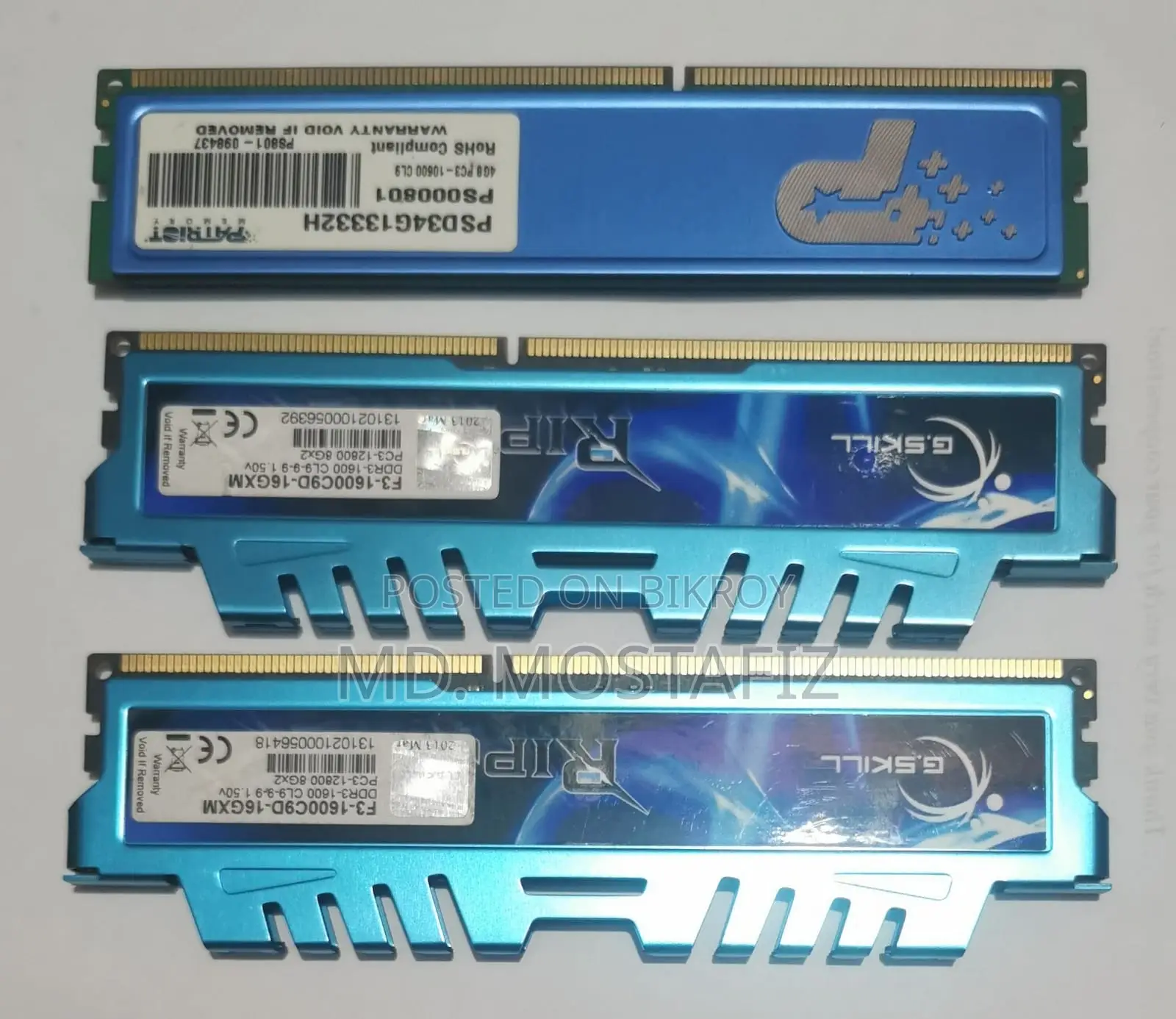 G.skill Ripjawsx 8gb Ddr3 Gaming Ram