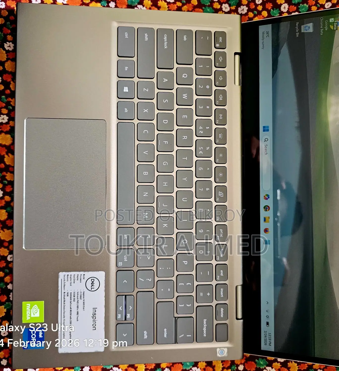 Dell Inspiron 14 5410 2-in-1 (touch) Core i7 16GB 512GB Like New