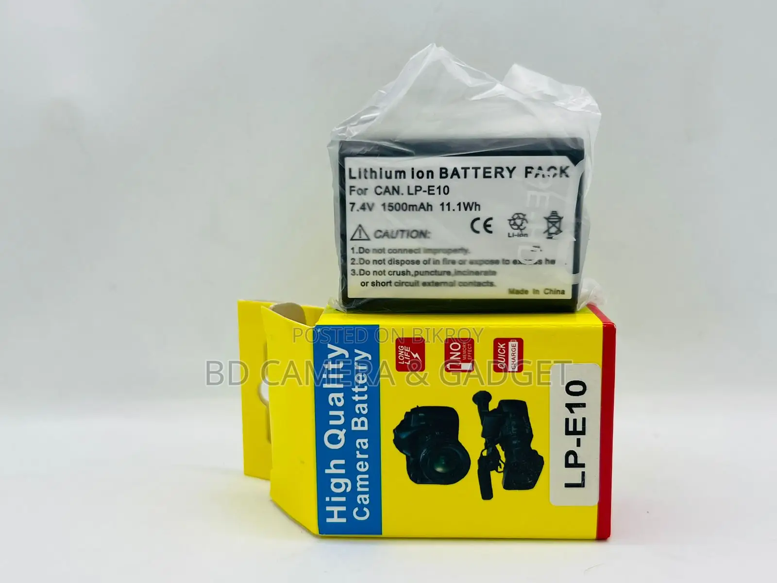 Canon Lp-E10 battery For 1200D,1300D,1500D,2000D (1500 mah)