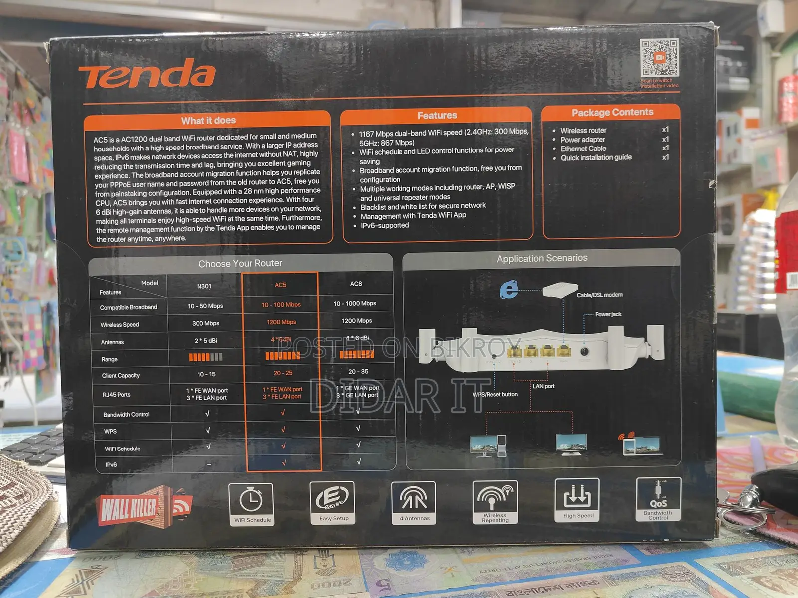 New and Intact Dual Band Router with One Year Warranty