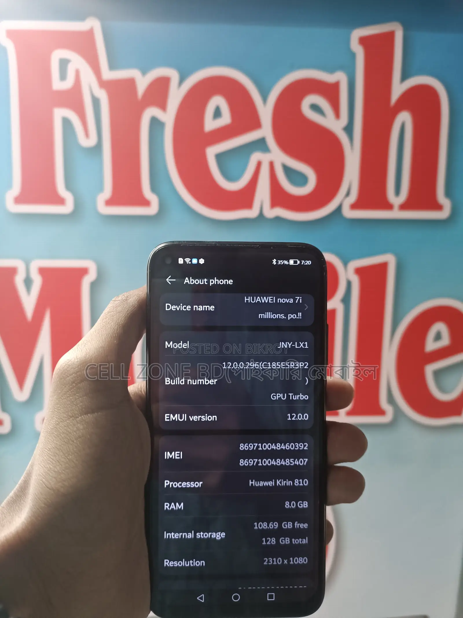 Huawei Nova 7i 8/128 (Used)