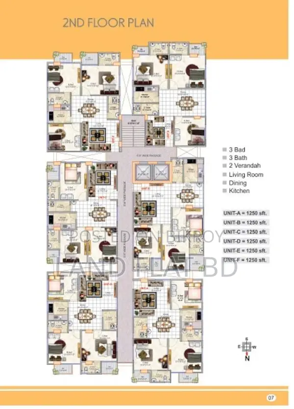 Apartment Land Share Sale 1250sft @ Uttar Badda