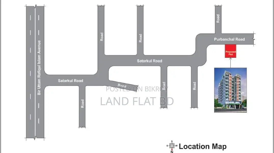 Apartment Land Share Sale 1250sft @ Uttar Badda